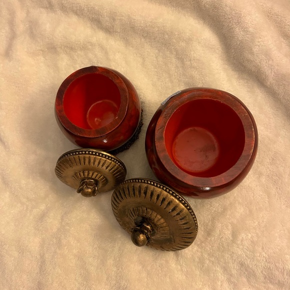 Set of 2 Vintage Trinket Jars - Picture 3 of 8